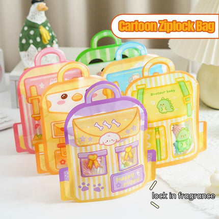 25pcs Cute Candy Ziplock Bags Snacks Biscuits Food Storage Cartoon Gift Bags