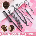 6X Hair Tools Set Design Styling Braiding Accessories DIY Girls Women Clip Pin - Aimall