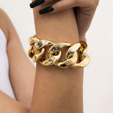 Punk Hip Hop Twist Thick Chain Bracelet Fashion Jewellery Trendy