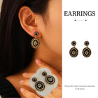 Black Star Earrings Women High-End Fashion Exquisite Jewelry Elegant Accessories