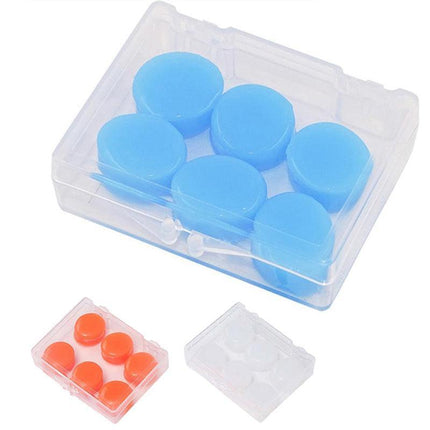 6Pcs Soft Silicone Ear Plugs Comfortable Adjustable Anti Sleep Snore Moldable Au - Aimall