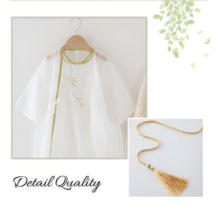 Boy Hanfu Ancient Style Big Sleeve Shirt Chinese Spring Autumn Outfit
