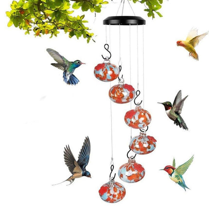 Hanging Hummingbird Feeder Outdoor Garden Nectar Dispenser Attracting Birds