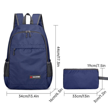 Waterproof Folding Backpack Lightweight Outdoor Leisure Bag Large Capacity