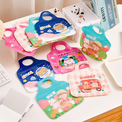 50PCS Cartoon Ziplock Snack Bags Shaped Food Storage Treat Pouches for Parties