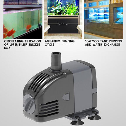 Adjustable Flow Aquarium Pump Water Submersible Fish Tank Fountain Pond Marine - Aimall