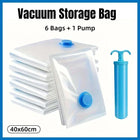 Vacuum Compression Storage Bag with Pump Clothes Organizer Space Saving Bags