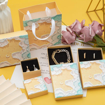 20PCS Jewelry Boxes Ring Necklace Bracelet Earring Gift Packaging with HandleBag