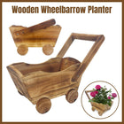 Cartoon Flower Pot Wooden Pot for Plants Cute Car Shape Decorative Planter Pot