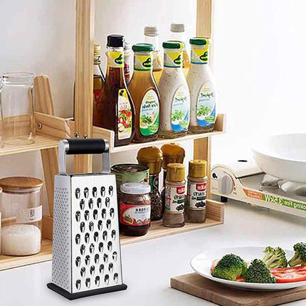 Stainless Steel 4 Sided Kitchen Shredder Multi Purpose Grater Peeler Tool