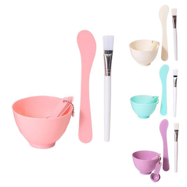 6pcs/set DIY Face Mask Spatula Brush SPA Mixing Bowl Facial Measuring Spoon Tool - Aimall