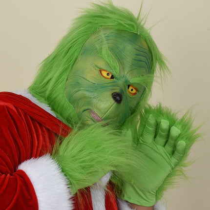 Christmas Thief Green Hair Monster Headgear