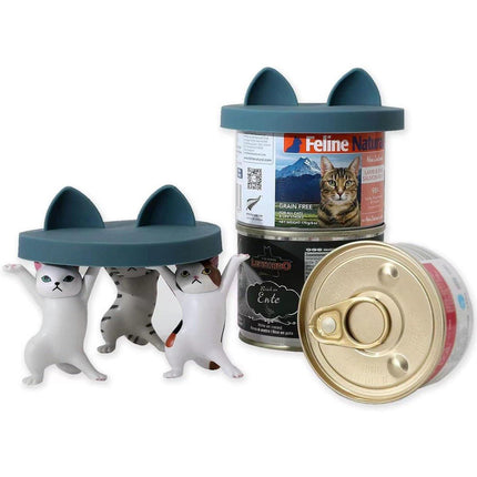 2PCS Silicone Pet Canned Lid Sealed Preservation Cover for Canned Cat Dog Food