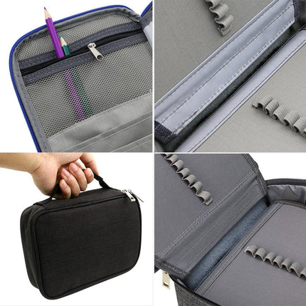 Large Capacity Waterproof Pen Pouch Pencil Case Student Stationery Storage Bag