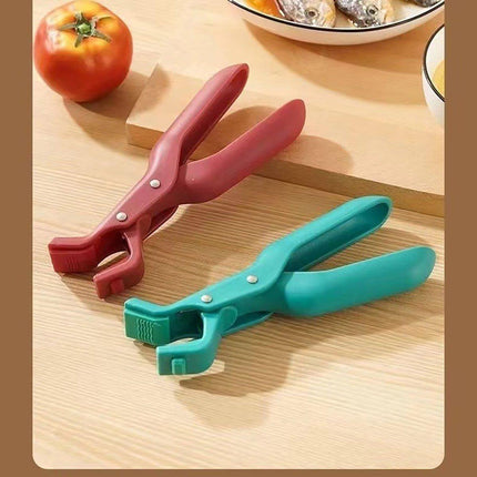 2PCS Anti Slip Silicone Heat Resistant Plate Bowl Clip Holder Kitchen Tool