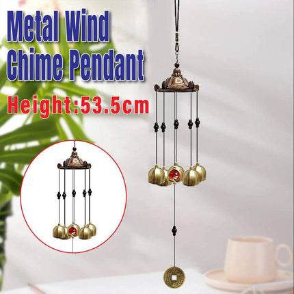 Metal Bell Wind Chime Pendant Outdoor Hanging Decoration Garden Patio Decor
