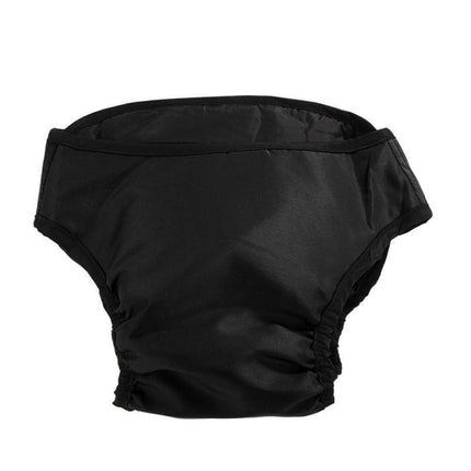 Washable Female Pet Dog Cat Nappy Diaper Physiological Pants Panties Underwear Black - Aimall