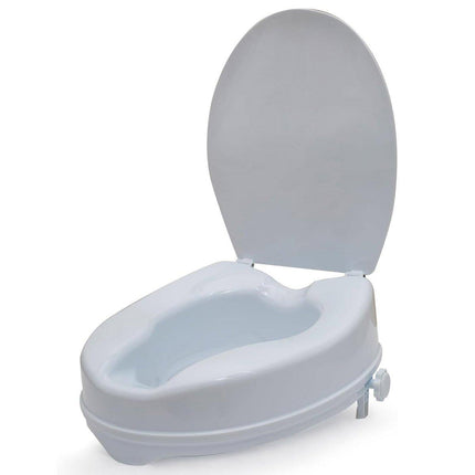 Adjustable Raised Toilet Seat Riser for Elderly Pregnant Women and Mobility Support