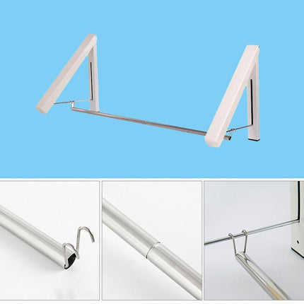 Mini Wall Hanging Retractable Clothes Drying Rack Space Saving Laundry Hanger