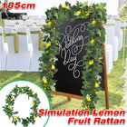 185cm Simulation Lemon Fruit Rattan Vine Green Home Decoration Artificial Fruit