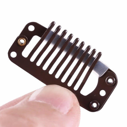 30pcs New Wig Snap Clips for Hair Extension Weft 32mm All Colors Hair Styling