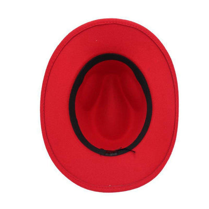 Western Cowboy Hat American  Jazz Hat for Men Women Upside Down Top Hat