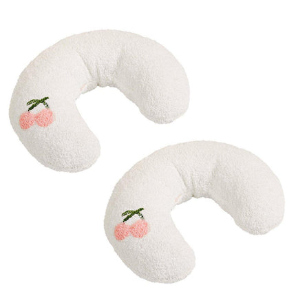 2PCS Plush Pet Pillow Soft Dog Cat Sleeping Bed Moon Shaped Cushion Mat for Pet