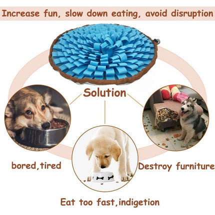 Pet Sniffing Mat Dog Training Slow Feeder Puzzle Toys Interactive Snuffle Mat