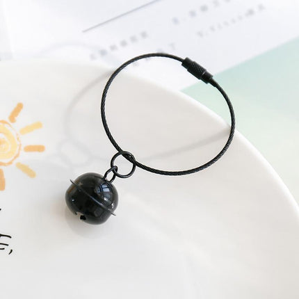 Gift DIY Pendant Color Bell Keychain Key Chain Accessories Plastic Key Ring Gift - Aimall