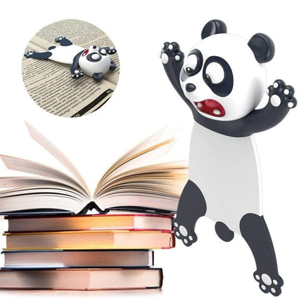 2pcs Cute 3D Panda Bookmarks Creative Animal Bookmarks for Reading Lovers