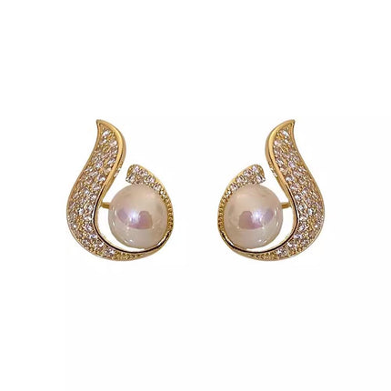 Elegant Simple Pearl Earrings Various Styles For Women Ladies Jewelry Gift - Aimall