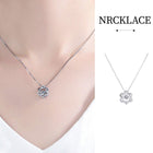 Luxury Six-Pointed Star Necklace for Women Beating Heart Clavicle Chain Girls