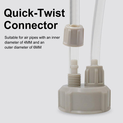 10pcs Aquarium CO2 Generator Bottle Cap Fish Tank DIY Air Diffuser Valve Guage