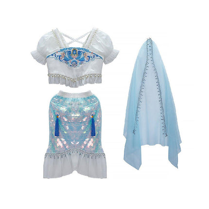 Summer Princess Hanfu Dress for Girls Cute Chinese Traditional Outfit