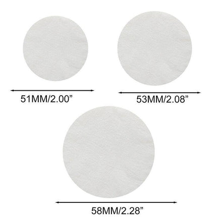 100PCS 51/53/58mm Coffee Machine Filter Paper Powder Round Raw Wood Breville - Aimall