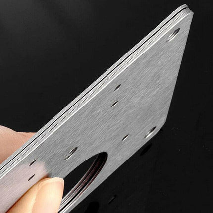 Hinge Repair Plate Rust Resistant Steel Furniture Cupboard Repair Mount Tool - Aimall