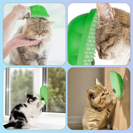 Cat Scrubber Toy for Cats Self Grooming Hair Removal Scratching Face Massage