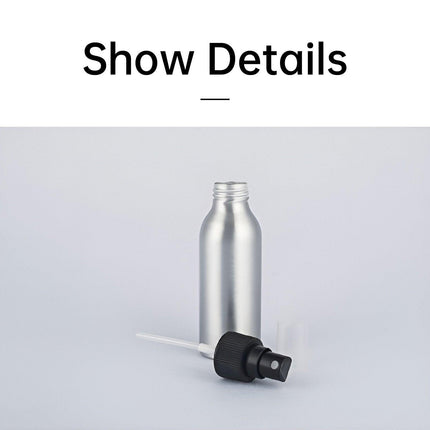 10pcs Travel Size Refillable Aluminum Spray Bottles Toner Cleaning Solution Mist