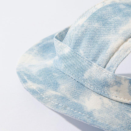 Adjustable Pet Hat with Cute Leaky Ears Sunscreen Fisherman Hat Four Seasons Use