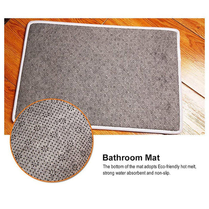 Absorbent Non-Slip Camera Bathroom Floor Mat Family Entry Door Mat Home Rug
