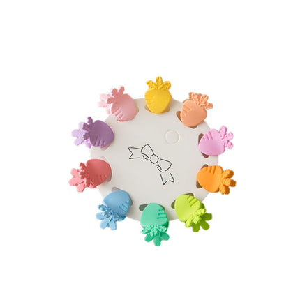 10Pcs Mini Hair Clips Girls Hairpin Clamps Plastic Claws Mix Colour Ladies Kids - Aimall