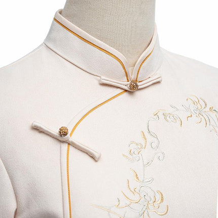 Traditional Chinese Cheongsam Dress for Young Girls Women Elegant Qipao Outfit