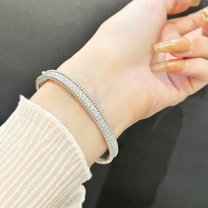 Elegant Oval Bracelet Minimalist Design Luxury Women Fashion Jewelry Gift