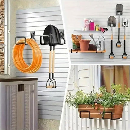 Garden Patio Storage Hooks Heavy Duty Hose Holder Organiser Wall Mount Hooks