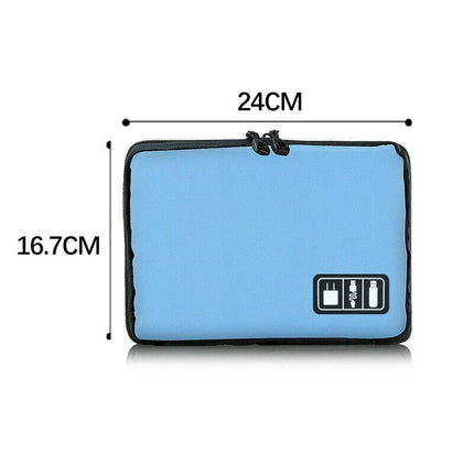 Electronic Accessories Storage USB Cable Organizer Bag Case Drive Travel Insert - Aimall