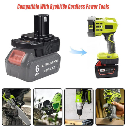 New Battery Adapter for DEWALT Milwaukee M18 to RYOBI ONE Plus 18V Tools Battery