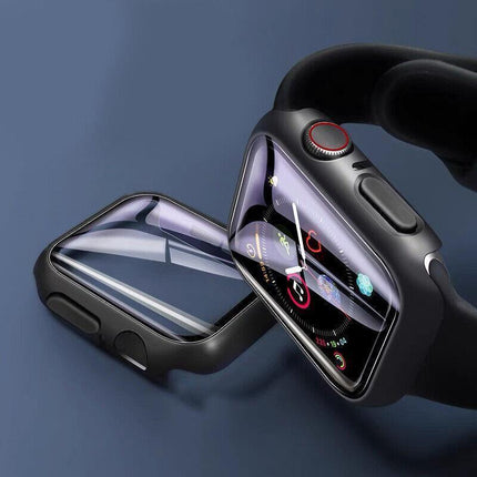 For Apple Watch iWatch Series SE 6 5 4 3 2 1 Case Full Glass Cover 40mm - Aimall