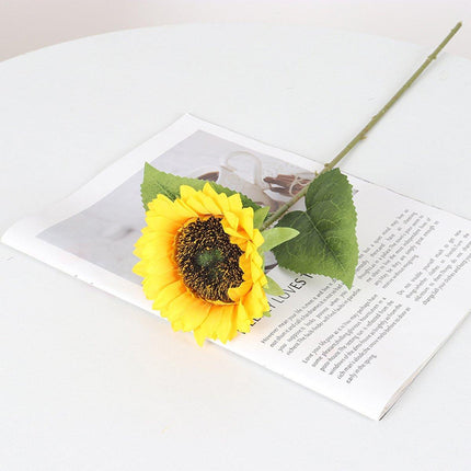 10pcs Artificial Sunflower Bouquet Fake Flower Arrangement Indoor Home Decor Set