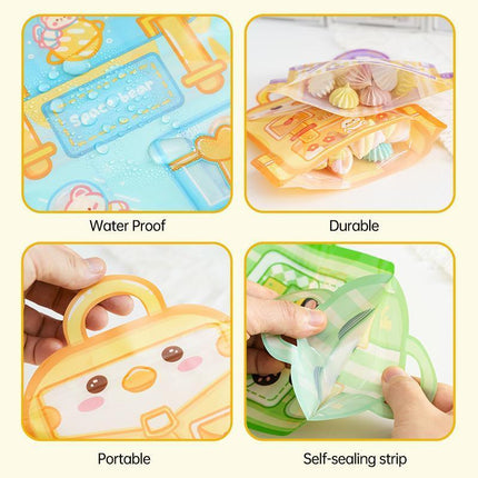 25pcs Cute Candy Ziplock Bags Snacks Biscuits Food Storage Cartoon Gift Bags