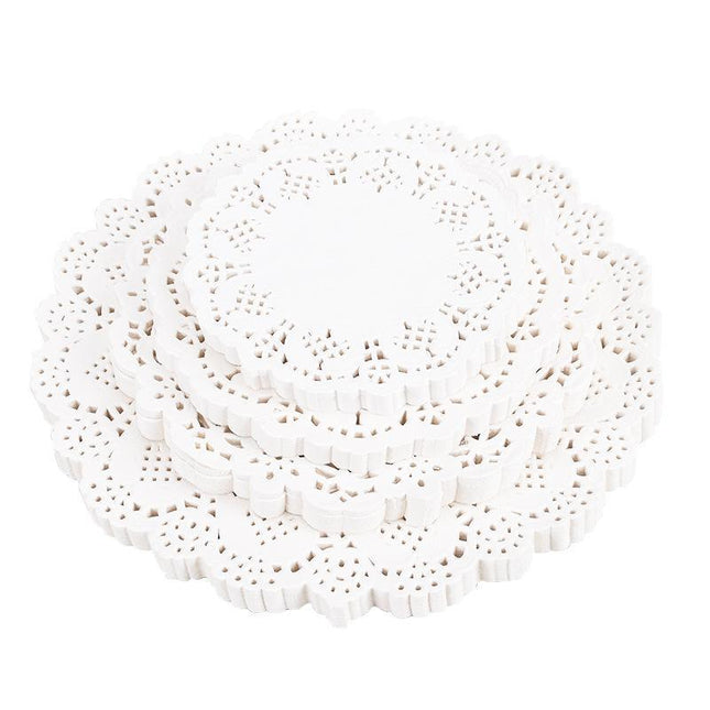 250pcs Baking Parchment Paper Flower Design Kitchen Oil Absorbing Cake Liners